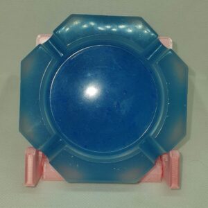 Blue hexagon ashtray